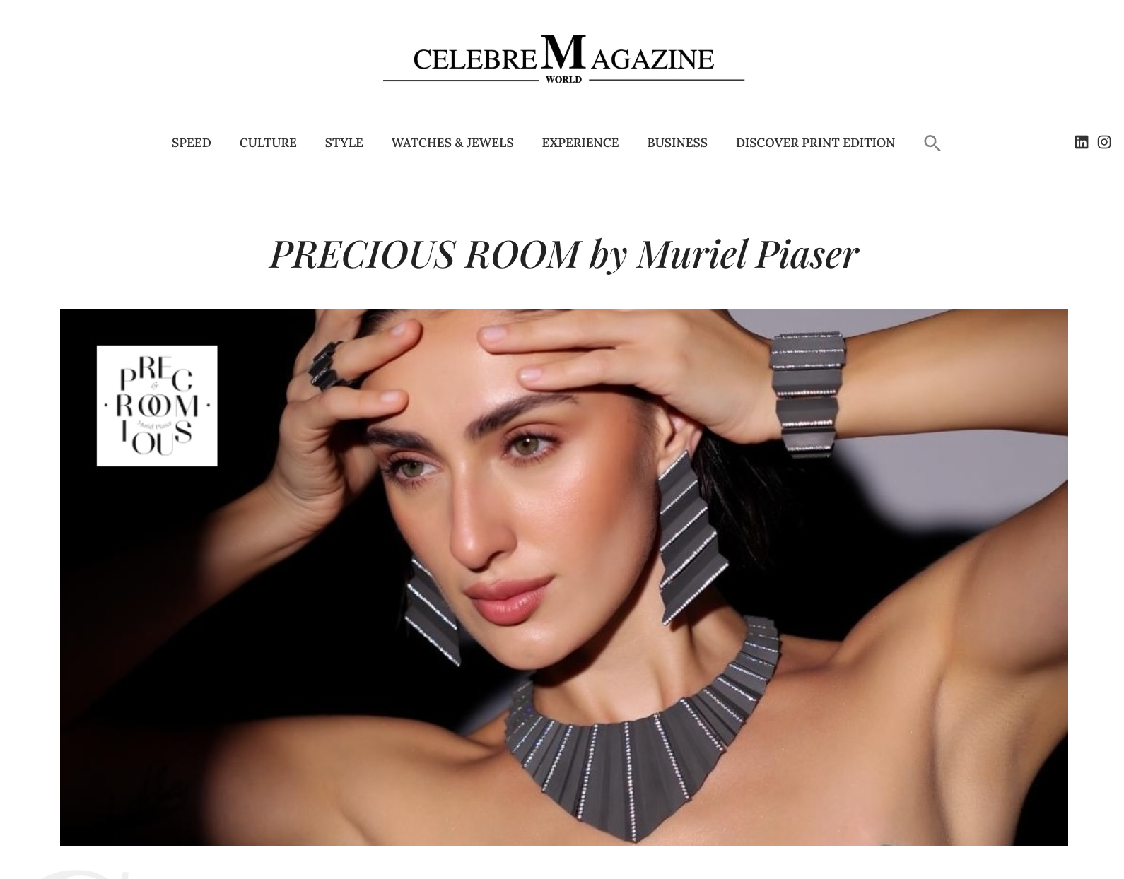 Article Celebre Magazine